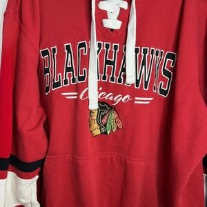 Gill Sports Carl Bank NHL Licensed XXL Chicago Blackhawks Red Sweatshirt Hoodie